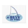 Busy at Work with fishing rod in the water Postcards