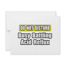 Busy Battling Acid Reflux Personalized Invitation