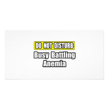Busy Battling Anemia Photo Card Template
