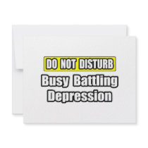 Busy Battling Depression invitations