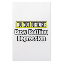Busy Battling Depression stationery