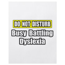 Busy Battling Dyslexia flyers by Dyslexia_Shirts Busy Battling Dyslexia flyers