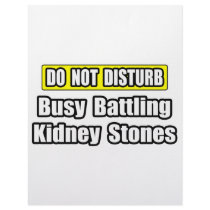 Busy Battling Kidney Stones Personalized Letterhead