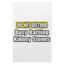 Busy Battling Kidney Stones Customized Stationery
