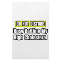 Busy Battling My High Cholesterol Custom Stationery