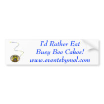 Busy Bee Bumper Sticker bumper stickers by busybeethings Busy Bee Bumper Sticker bumper stickers
