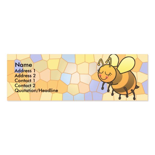 Busy Bee Kids Skinny Profile Cards Business Cards (front side)