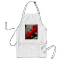 Busy Bee on Red Dahlia Apron by dlgray Busy Bee on Red Dahlia Apron