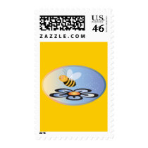 Busy Bee Postage Stamp