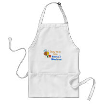 Busy Bee Social Worker Apron