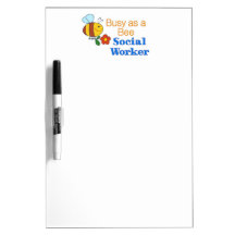 Busy Bee Social Worker Dry-Erase Board