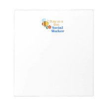 Busy Bee Social Worker Scratch Pads
