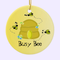 Busy Bees with Beehive ornaments
