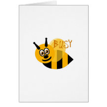 Busy Bumble Bee Cute Greeting Card