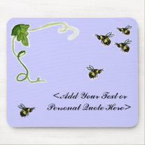 Busy Bumble Bee Mousepad mousepads