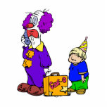 Busy Clown on Phone Cut Out