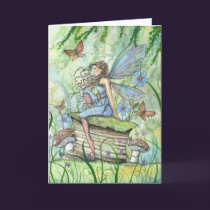 Busy Garden Fairy Greeting Card cards