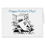 Busy organist Father's Day card cards
