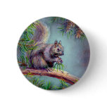 BUSY SQUIRREL by SHARON SHARPE Button