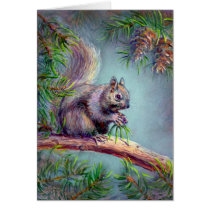 BUSY SQUIRREL by SHARON SHARPE cards