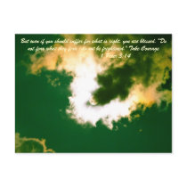 But even if you should suffer for what is right, y postcard