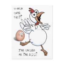...but I'd rather be the egg. It just got laid! postcards