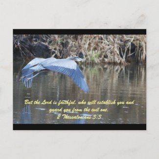 But the Lord is faithful, who will establish you a postcard