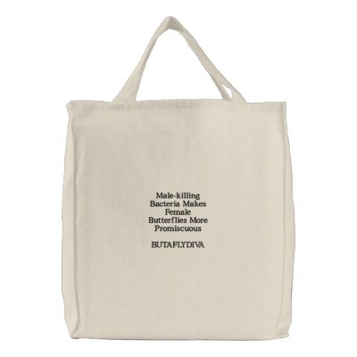 BUTAFLYDIVA Tote Embroidered Tote Bags by butaflydiva