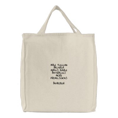 BUTAFLYDIVA Tote Embroidered Bag by butaflydiva