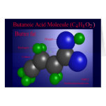 Butanoic Acid Molecule (card)