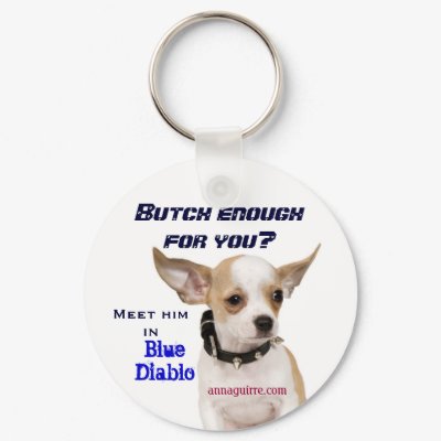 Butch / Blue Diablo Keychain by ann_aguirre