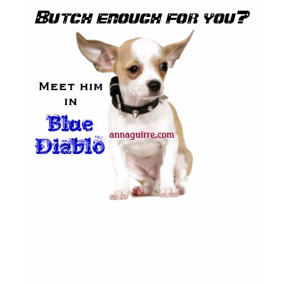 Butch / Blue Diablo t-shirt by ann_aguirre