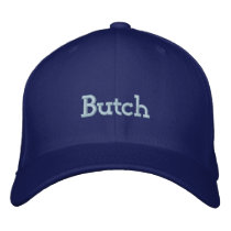 Butch embroidered hats