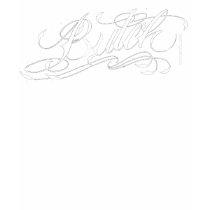 BUTCH - White On Black T-Shirt by ianharvie BUTCH - White On Black T-Shirt