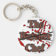 Butcher Chef Bloody  cook Keychain