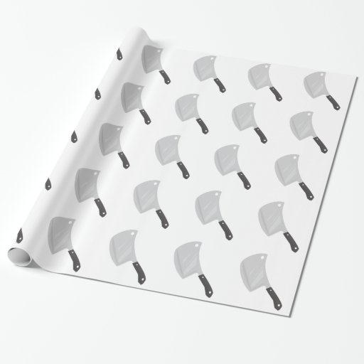 Butcher Knife Gift Wrapping Paper