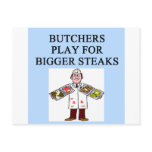 BUTCHER play for big ateaks Postcard