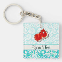 Butcher Steak; Cute Acrylic Keychain