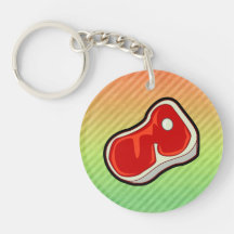 Butcher's Steak Acrylic Key Chain