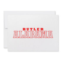 Butler, Alabama City Design Personalized Invite