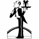 Butler cut out photo magnet