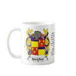 Butler Family Coat of Arms Mug