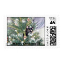 Butler in Christmas Tree postage by bandocatfoundation Butler in Christmas Tree postage