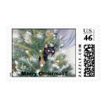 Butler in Christmas Tree Postage Stamps