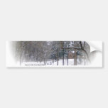 Butler Mansion In The Snow Bumper Sticker