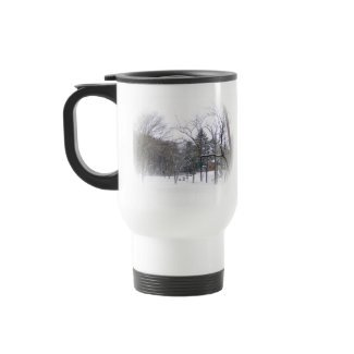 Butler Mansion In The Snow mug