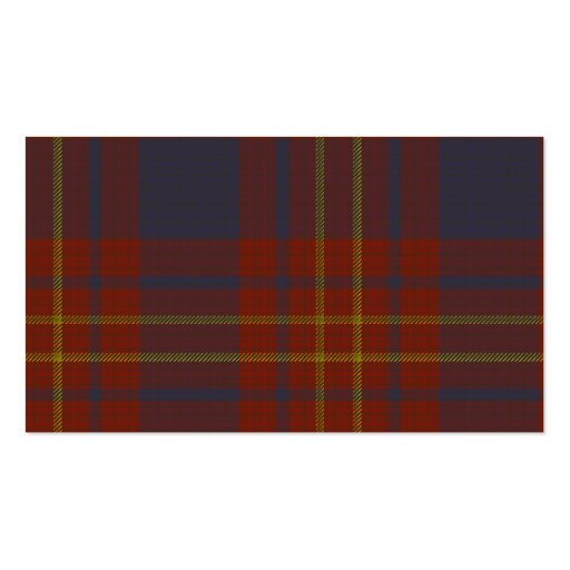 Butler Tartan Shield Business Cards (back side)