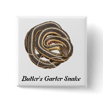 Butler's Garter Snake Pinback Button