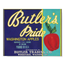Butler's pride apples poster posters