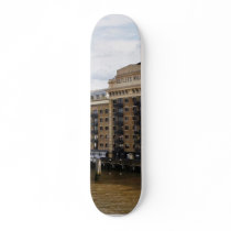 Butlers Wharf On The River Thames In London Custom Skate Board